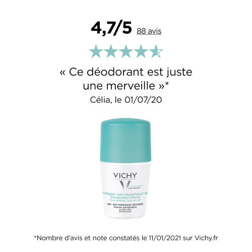Vichy 48H Anti-Perspirant Roll-On Deodorant Bille